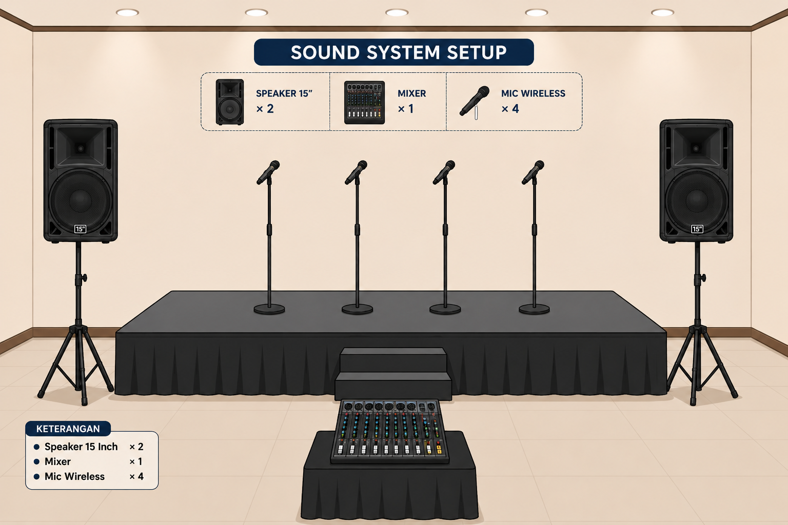 Paket Sound System 1000 Watt